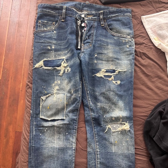 Dsquared distressed  men jeans - Picture 1 of 4